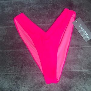 ONEONE SWIMWEAR HOTT PINK BIKINI BOTTOM CHEEKY MEDIUM